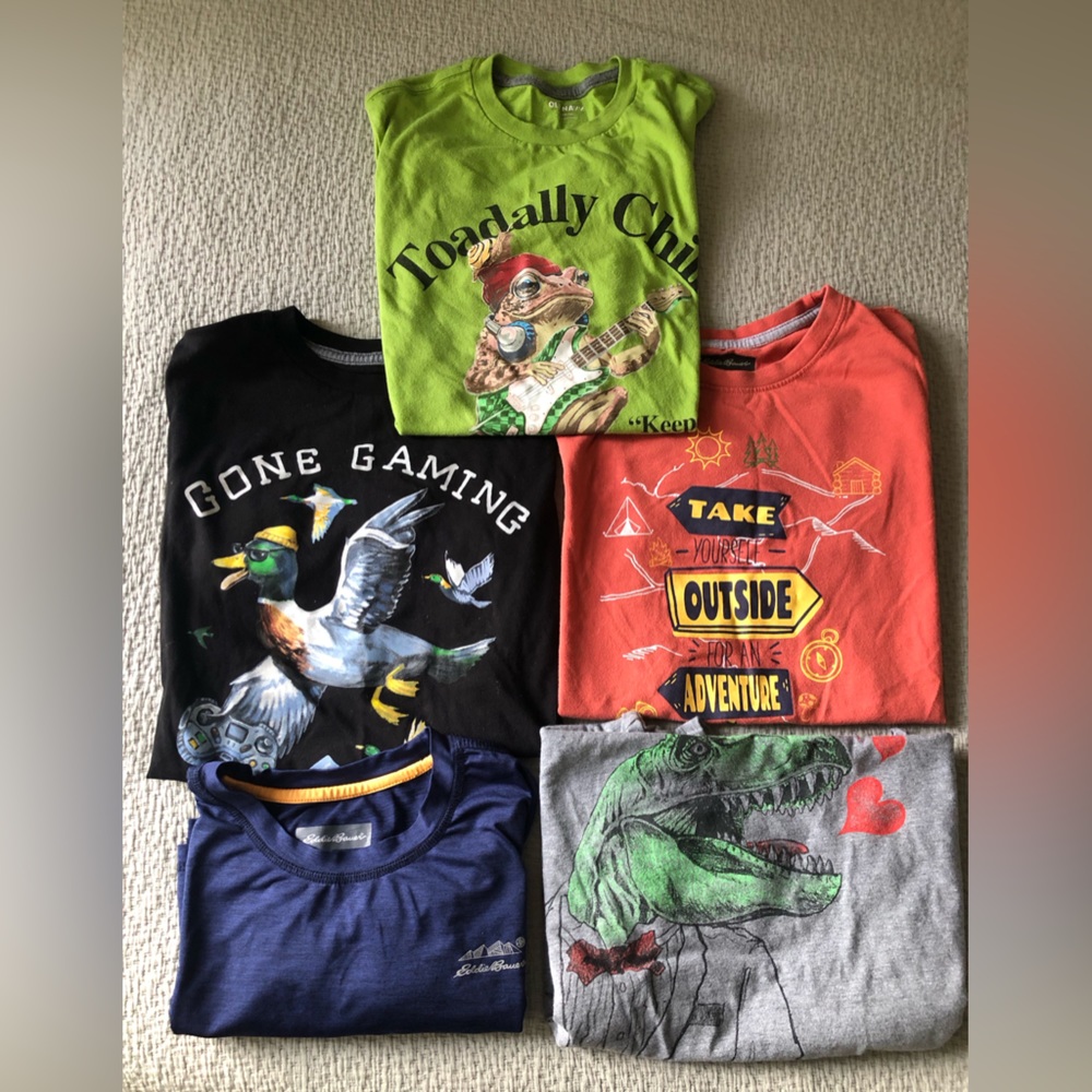 Lot of 5 boys tees size 14+